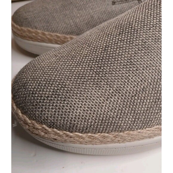 Trotters 8.5 WW Accent Comfort Slip-on Canvas Loafer Sage Leather & Jute - Picture 6 of 16